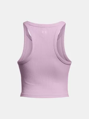 Maieu de damă UNDER ARMOUR MERIDIAN RIB CROP TANK 1384008-543 VIOLET