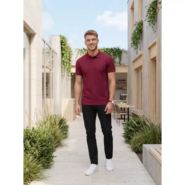  Mens t -thirt cu guler ALTISPORT NoPrint NP/ALM302 GRANAT 