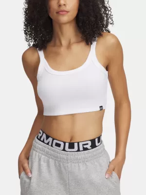 Maieu de damă UNDER ARMOUR RIVAL RIB BABY TANK 6000265-100 ALB