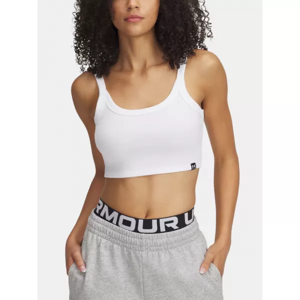  Maieu de damă UNDER ARMOUR RIVAL RIB BABY TANK 6000265-100 ALB 
