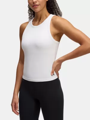 Maieu de damă UNDER ARMOUR MOTION HIGH NECK TANK 1390367-100 ALB