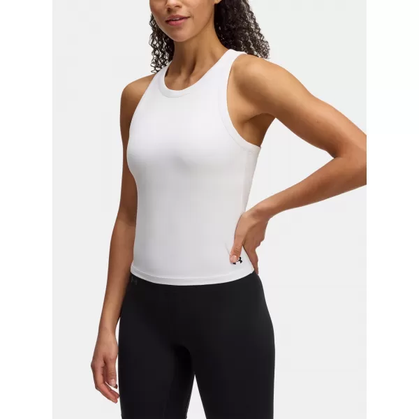  Maieu de damă UNDER ARMOUR MOTION HIGH NECK TANK 1390367-100 ALB 
