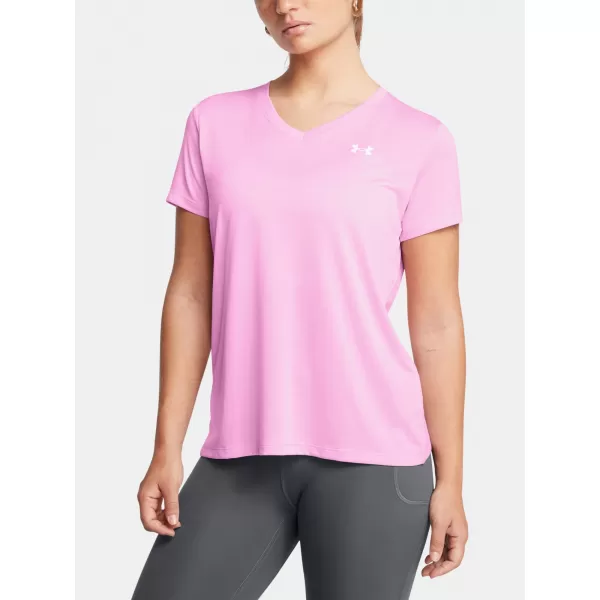  Tricou pentru femei UNDER ARMOUR TECH SSV- TWIST 1384227-638 ROZ 