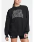 Hanorac de dama UNDER ARMOUR ICON HWT TERRY OS CREW 1386493-001 NEGRU