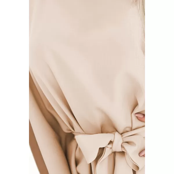  Rochie NUMOCO SOFIA 287-38 BEJ ÎNTUNECAT 