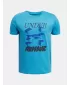 Tricou băieți UNDER ARMOUR B SPLIT BIG LOGO SS 1390003-452 ALBASTRU