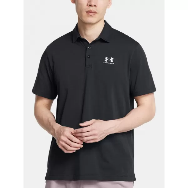  Tricou pentru bărbați UNDER ARMOUR ICON POLO 1386608-001 NEGRU 