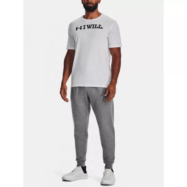  Pantaloni de trening pentru bărbați UNDER ARMOUR RIVAL FLEECE JOGGERS 1379774-025 GRI 