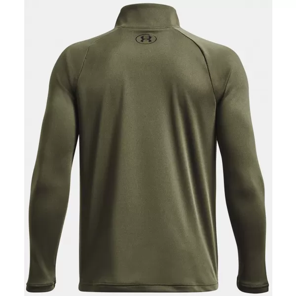  Tricou băieți UNDER ARMOUR TECH 2.0 1/2 ZIP 1363286-390 VERDE 