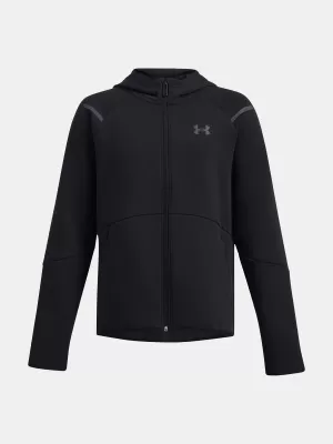 Hanorac pentru băiat UNDER ARMOUR B UNSTOPPABLE FLC FZ 1386687-001 NEGRU