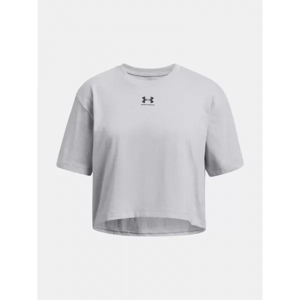  Tricou fetita UNDER ARMOUR RIVAL SS 1389755-011 GRI 