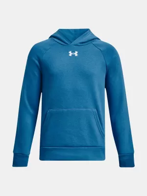Hanorac pentru băiat UNDER ARMOUR RIVAL FLEECE HOODIE 1379792-466 ALBASTRU