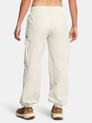 Pantaloni sport de damă UNDER ARMOUR UNSTOPPABLE CARGO PANT 1386481-110 ALB