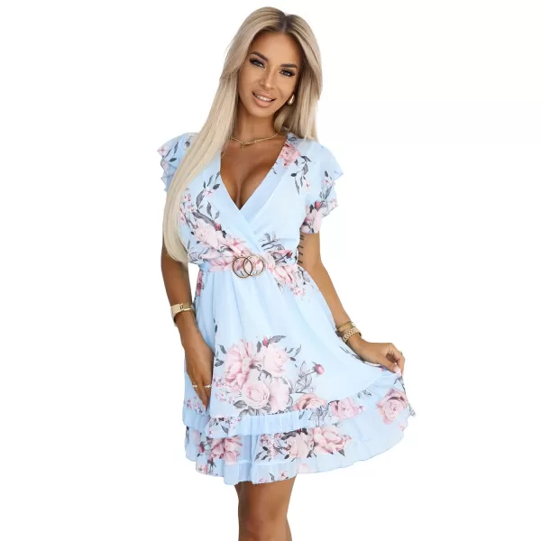  Rochie NUMOCO PATRIZIA 468-3 ALBASTRU DESCHIS 