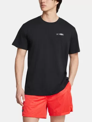 Tricou pentru bărbați UNDER ARMOUR HW ARMOUR LABEL SS 1382831-001 NEGRU