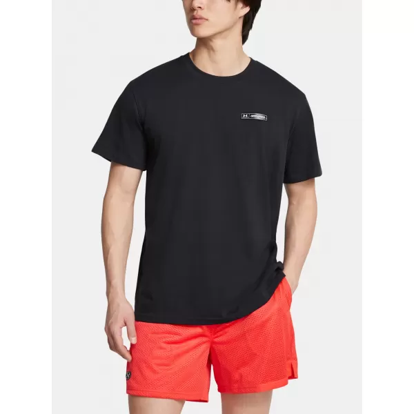  Tricou pentru bărbați UNDER ARMOUR HW ARMOUR LABEL SS 1382831-001 NEGRU 