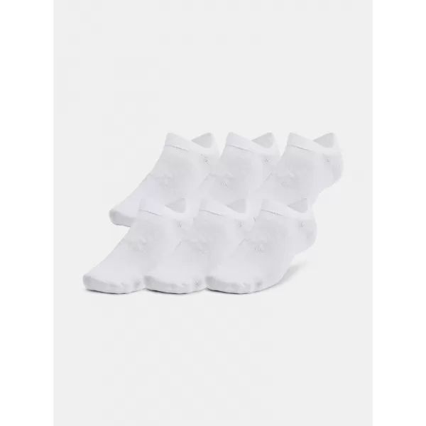  Șosete UNDER ARMOUR ESSENTIAL NO SHOW (6 PÁRŮ) 1382611-100 ALB 