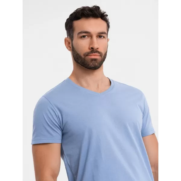  Cămaşă OMBRE OM-TSBS-0237 ALBASTRU 
