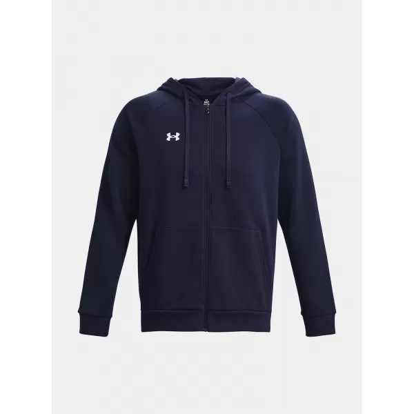  Hanorac pentru bărbați UNDER ARMOUR RIVAL FLEECE FZ HOODIE 1379767-410 ALBASTRU 