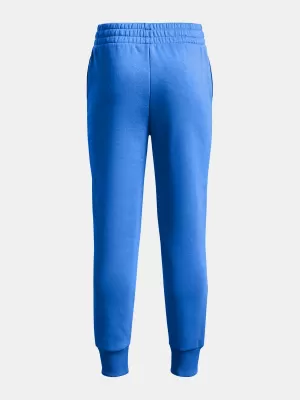 Pantaloni de trening pentru fete UNDER ARMOUR RIVAL FLEECE JOGGERS 1379525-464 ALBASTRU