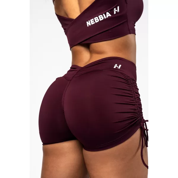  Pantaloni scurți push-up cu șireturi STRONG BEAUTY 429 DARK RED Nebbia 