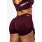 Pantaloni scurți push-up cu șireturi STRONG BEAUTY 429 DARK RED Nebbia