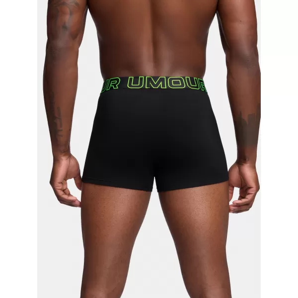  Boxeri pentru bărbați UNDER ARMOUR M PERF COTTON 3IN (3KS) 1383891-004 NEGRU 