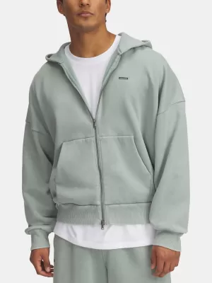 Hanorac pentru bărbați UNDER ARMOUR ICON HWT FLEECE WASH FZ 6000651-348 VERDE