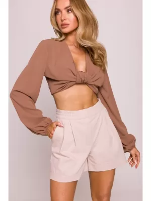 Pantaloni scurți de damă MOE M860 BEJ