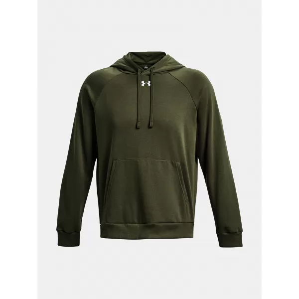  Hanorac pentru bărbați UNDER ARMOUR RIVAL FLEECE HOODIE 1379757-390 VERDE 