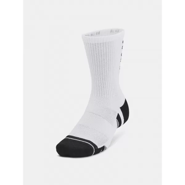 Șosete UNDER ARMOUR PERF TECH NOV CREW (3 PÁRY) 1379515-101 ALB 