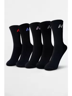 șosete adidași pachet 5 164 NEGRU Nebbia