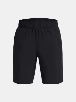Pantaloni scurți pentru băieți UNDER ARMOUR WOVEN WDMK SHORTS 1383341-001 NEGRU