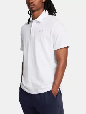Tricou pentru bărbați UNDER ARMOUR ICON POLO 1386608-100 ALB