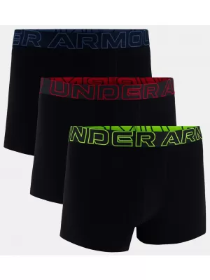 Boxeri pentru bărbați UNDER ARMOUR M PERF COTTON 3IN (3KS) 1383891-004 NEGRU