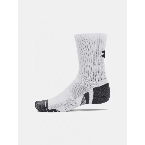  Șosete UNDER ARMOUR PERFORMANCE COTTON 3P MID 1379530-100 ALB 