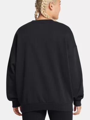 Hanorac de dama UNDER ARMOUR RIVAL FLEECE OS CREW NEGRU