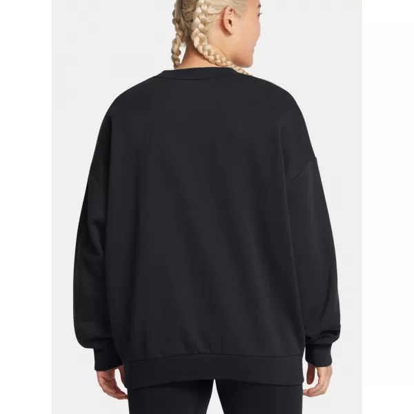  Hanorac de dama UNDER ARMOUR RIVAL FLEECE OS CREW NEGRU 