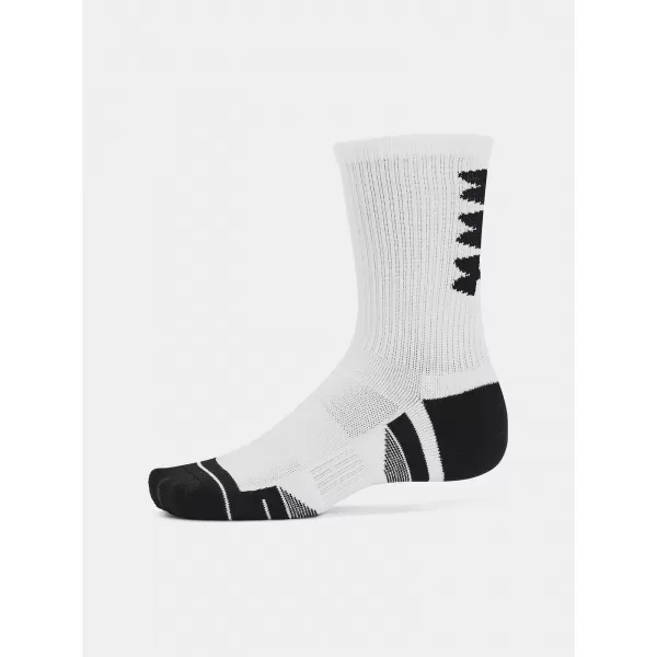  Șosete UNDER ARMOUR PERF TECH NOV CREW (3 PÁRY) 1379515-101 ALB 