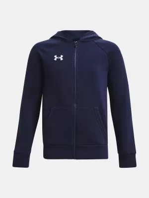 Hanorac pentru băiat UNDER ARMOUR RIVAL FLEECE FZ HOODIE 1379794-410 ALBASTRU