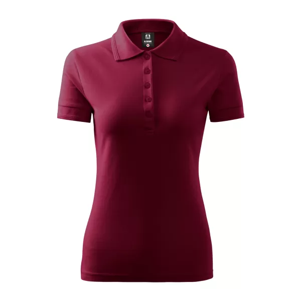  Tricou pentru femei cu guler ALTISPORT NoPrint NP/ALW012 GRANAT 