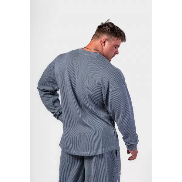  Hanorac supradimensionat fara gluga SIGNATURE 797 BLUE Nebbia 