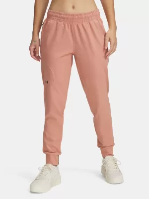 Pantaloni de trening pentru femei UNDER ARMOUR UNSTOPPABLE JOGGER 1376926-698 ROZ