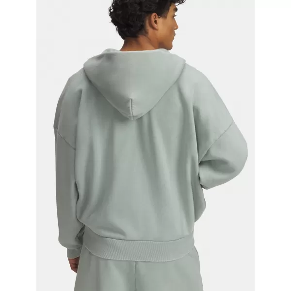  Hanorac pentru bărbați UNDER ARMOUR ICON HWT FLEECE WASH FZ 6000651-348 VERDE 