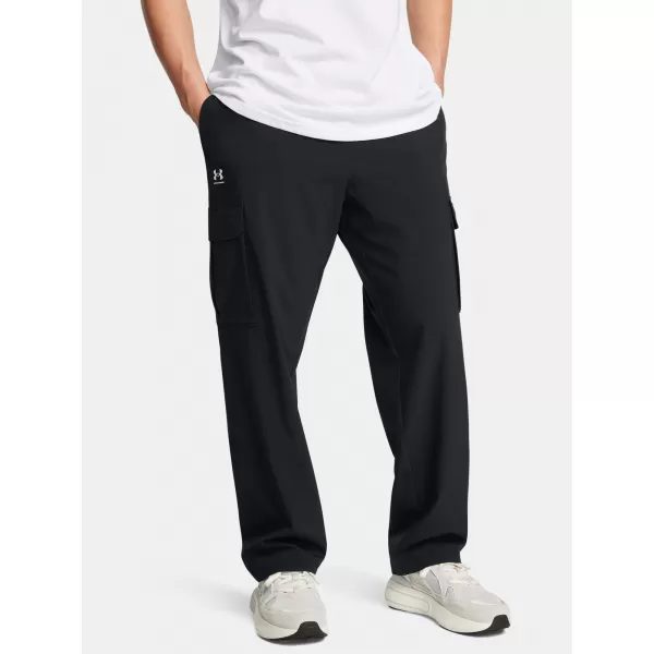  Pantaloni sport pentru bărbați UNDER ARMOUR VIBE WOVEN CARGO PANTS 1386558-001 NEGRU 