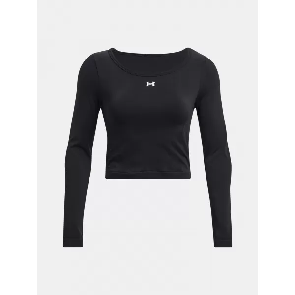  Tricou pentru femei UNDER ARMOUR TRAIN SEAMLESS LS 1379150-001 NEGRU 