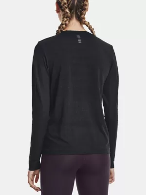 Tricou pentru femei UNDER ARMOUR SEAMLESS STRIDE LS 1375699-001 NEGRU