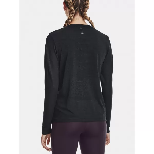  Tricou pentru femei UNDER ARMOUR SEAMLESS STRIDE LS 1375699-001 NEGRU 