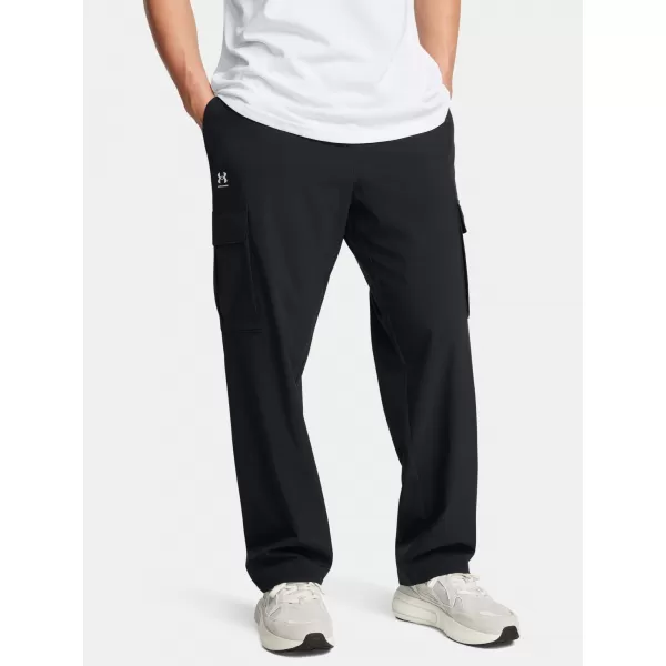  Pantaloni sport pentru bărbați UNDER ARMOUR VIBE WOVEN CARGO PANTS 1386558-001 NEGRU 