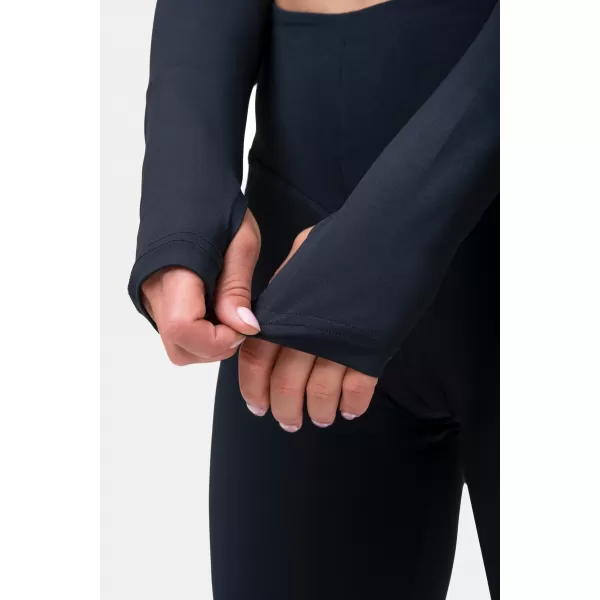  Crop top cu mânecă lungă Sports HERO 585 BLACK Nebbia 